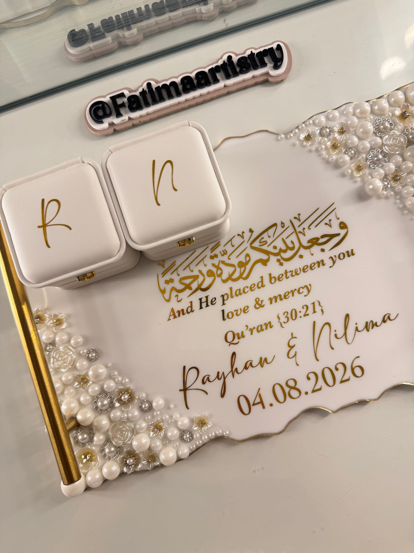 Pearl Rectangle Tray 🤍✨
