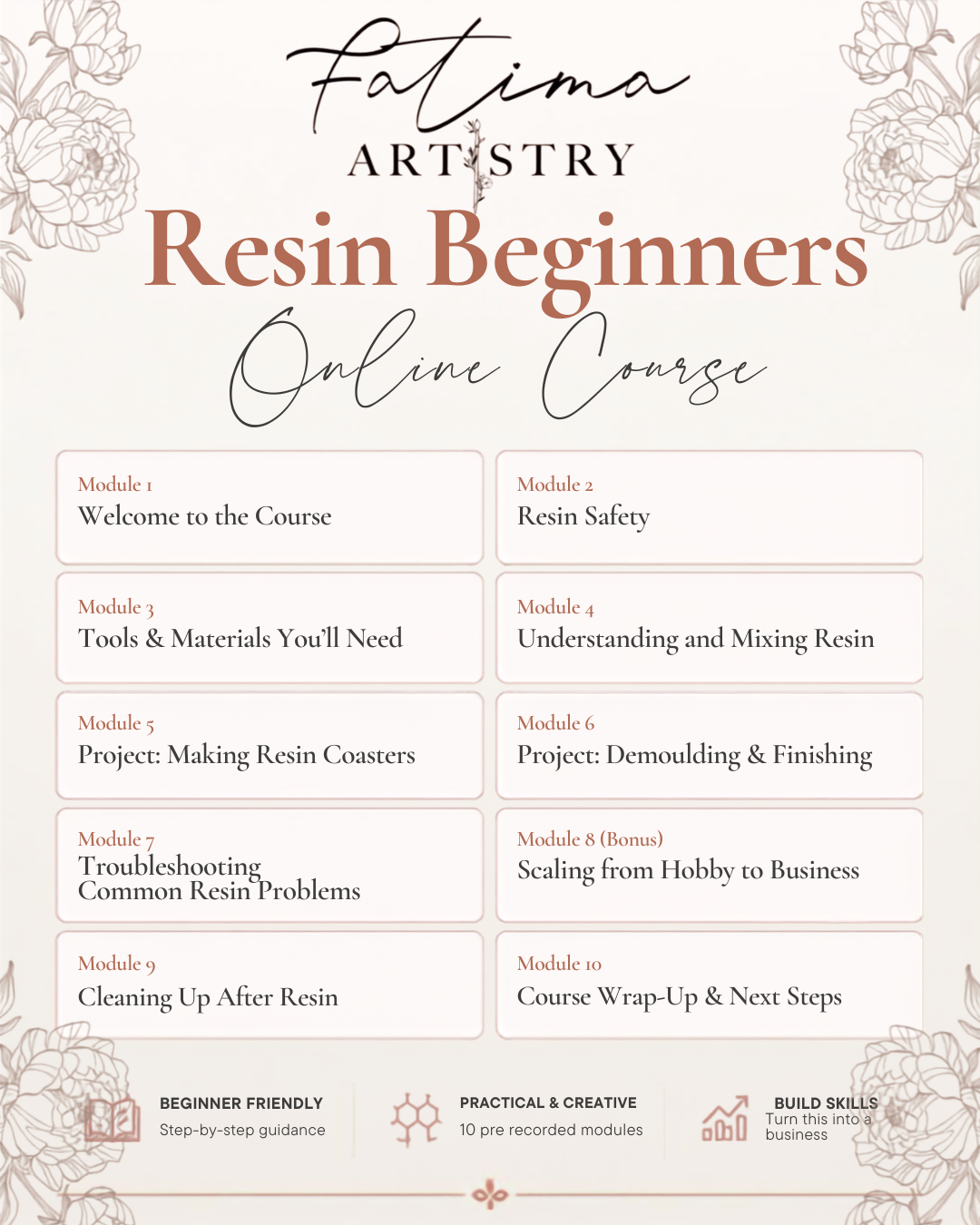 Resin Beginners Course